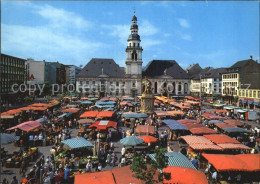72505861 Mannheim Marktplatz Marktplatzbrunnen Altes Rathaus Untere Pfarrkirche  - Mannheim
