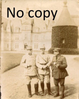 PHOTO FRANCAISE TM 215 - POILUS AU CHATEAU A OGNON PRES DE BARBERY - SENLIS OISE GUERRE 1914 1918 - Oorlog, Militair
