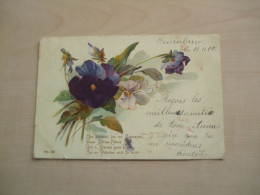 Carte Postale Ancienne 1900 PENSEES - Fiori