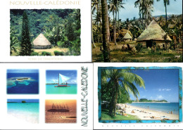 NOUVELLE CALEDONIE  4 Carte Postale Postcard écrites - Nouvelle-Calédonie