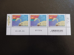 Andorra 2024 Andorre French EUROPA Cept Underwater Fauna Flora Fish 3v Mnh DATE CODE BARRE - Unused Stamps