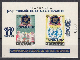 Football / Soccer / Fussball - WM 1978:  Nicaragua  Bl **, - Gold Aufdruck - 1978 – Argentine