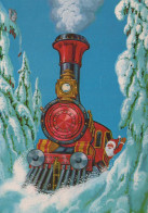 PÈRE NOËL Bonne Année Noël GNOME Vintage Carte Postale CPSM #PBL831.A - Santa Claus