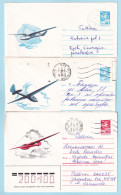 USSR 1985.1227. Gliders. Prestamped Covers (3), Used - 1980-91