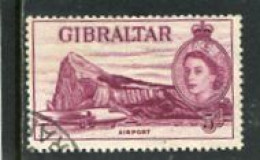 GIBRALTAR - 1953  5d  DEFINITIVE  FINE USED - Gibilterra