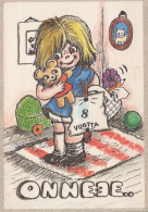 HAPPY BIRTHDAY 8 Year Old GIRL Children Vintage Postcard CPSM Unposted #PBU037.A - Anniversaire
