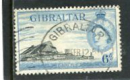 GIBRALTAR - 1953  6d  DEFINITIVE  FINE USED - Gibilterra