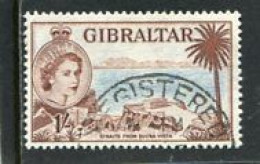 GIBRALTAR - 1953  1s  DEFINITIVE  FINE USED - Gibilterra
