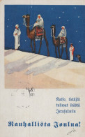 ENGEL WEIHNACHTSFERIEN Vintage Antike Alte Ansichtskarte Postkarte CPA #PAG647.A - Angels