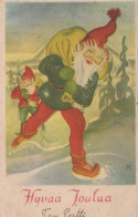 WEIHNACHTSMANN SANTA CLAUS Neujahr Weihnachten Vintage Ansichtskarte Postkarte CPSMPF #PKG378.A - Santa Claus