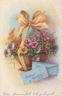 FLEURS Vintage Carte Postale CPSMPF #PKG067.A - Blumen