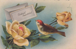 FLORES Vintage Tarjeta Postal CPSMPF #PKG085.A - Bloemen