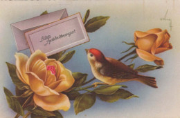 FLOWERS Vintage Postcard CPSMPF #PKG084.A - Bloemen