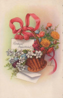 FIORI Vintage Cartolina CPSMPF #PKG051.A - Blumen