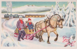CAVALLO Animale Vintage Cartolina CPA #PKE878.A - Pferde