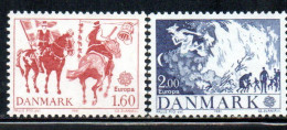 DANEMARK DANMARK DENMARK DANIMARCA 1981 EUROPA CEPT COMPLETE SET SERIE COMPLETA MNH - Ongebruikt