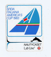 Sfida Italiana America's Cup 1983 Cm 9 X 11,5  ADESIVO STICKER  NEW ORIGINAL - Autocollants