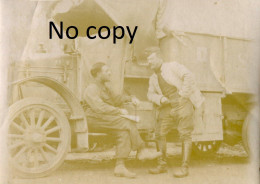 PHOTO FRANCAISE - CAMION DE LA TM 215 AU CHATEAU A OGNON PRES DE BARBERY - SENLIS OISE GUERRE 1914 1918 - Guerra, Militares