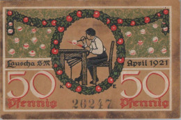 50 PFENNIG 1921 Stadt LAUSCHA Thuringia DEUTSCHLAND Notgeld Banknote #PI215 - [11] Local Banknote Issues