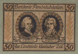50 PFENNIG 1921 Stadt LAUCHSTÄDT Saxony UNC DEUTSCHLAND Notgeld Banknote #PC026 - [11] Local Banknote Issues