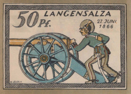 50 PFENNIG 1921 Stadt LANGENSALZA Saxony UNC DEUTSCHLAND Notgeld Banknote #PC011 - [11] Local Banknote Issues