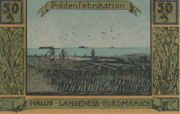 50 PFENNIG 1921 Stadt LANGENESS-NORDMARSCH UNC DEUTSCHLAND #PB982 - [11] Local Banknote Issues