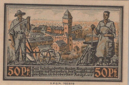 50 PFENNIG 1921 Stadt KREUZBURG Oberen Silesia UNC DEUTSCHLAND Notgeld #PH680 - [11] Local Banknote Issues
