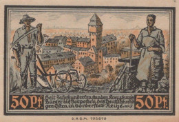 50 PFENNIG 1921 Stadt KREUZBURG Oberen Silesia UNC DEUTSCHLAND Notgeld #PH228 - [11] Local Banknote Issues