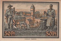 50 PFENNIG 1921 Stadt KREUZBURG Oberen Silesia DEUTSCHLAND Notgeld #PG011 - [11] Local Banknote Issues