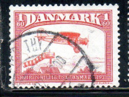 DANEMARK DANMARK DENMARK DANIMARCA 1981 R-1 FOKKER CV RECONNAISSANCE PLANE 1926 1k USED USATO OBLITERE - Used Stamps