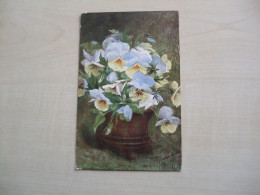Carte Postale Ancienne  1907 PENSEES - Flores