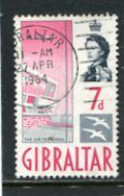 GIBRALTAR - 1960  7d  DEFINITIVE  FINE USED - Gibraltar