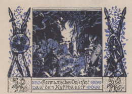 50 PFENNIG 1921 Stadt FRANKENHAUSEN Thuringia DEUTSCHLAND Notgeld #PD461 - Lokale Ausgaben