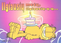 Jim Davis:Cat Garfield Is Happy With Cake - Fairy Tales, Popular Stories & Legends