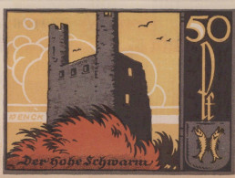 50 PFENNIG 1921 Stadt SAALFELD Thuringia DEUTSCHLAND Notgeld Banknote #PF908 - Lokale Ausgaben