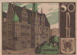 50 PFENNIG 1921 Stadt SAALFELD Thuringia DEUTSCHLAND Notgeld Banknote #PF400 - Lokale Ausgaben