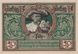 50 PFENNIG 1921 Stadt ROTHENBURG OB DER TAUBER Bavaria UNC DEUTSCHLAND #PI081 - Lokale Ausgaben