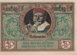 50 PFENNIG 1921 Stadt ROTHENBURG OB DER TAUBER Bavaria DEUTSCHLAND #PF683 - Lokale Ausgaben