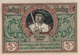 50 PFENNIG 1921 Stadt ROTHENBURG OB DER TAUBER Bavaria DEUTSCHLAND #PF681 - Lokale Ausgaben