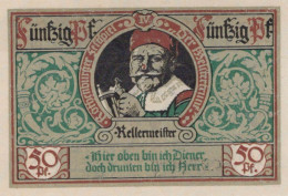 50 PFENNIG 1921 Stadt ROTHENBURG OB DER TAUBER Bavaria DEUTSCHLAND #PD551 - Lokale Ausgaben