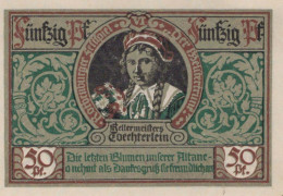 50 PFENNIG 1921 Stadt ROTHENBURG OB DER TAUBER Bavaria DEUTSCHLAND #PD553 - Lokale Ausgaben