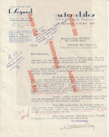 Archive Achat Voiture Ancienne Cadillac Guichard Casino Saint-Etienne Segond Marseille Timbre Fiscal Année 1939 - KFZ