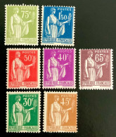 1932 / 1933 FRANCE -N 288 / 284A / 283 / 281 / 280 / 282 / 284 - TYPE PAIX - NEUF** - Nuevos