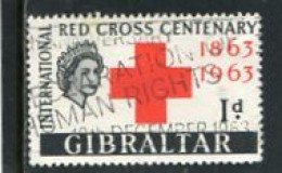 GIBRALTAR - 1963  1d  RED CROSS  FINE USED - Gibraltar
