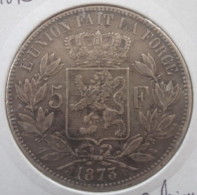 Belgique - 5 Francs Léopold II 1873 - 5 Francs