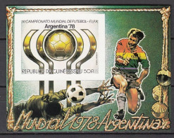 Football / Soccer / Fussball - WM 1978: Guinea Bissau  Bl **, Imperf. - 1978 – Argentina