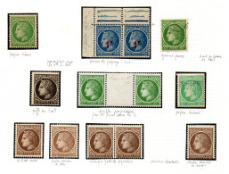 FRANCE    -   1945 .  LOT  *  Et Oblitérés , Nuances  + Variétés Mineures - Unused Stamps