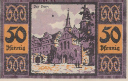 50 PFENNIG 1921 Stadt MERSEBURG Saxony UNC DEUTSCHLAND Notgeld Banknote #PI764 - [11] Local Banknote Issues