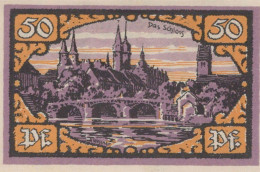 50 PFENNIG 1921 Stadt MERSEBURG Saxony UNC DEUTSCHLAND Notgeld Banknote #PI762 - [11] Emisiones Locales