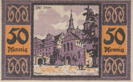50 PFENNIG 1921 Stadt MERSEBURG Saxony UNC DEUTSCHLAND Notgeld Banknote #PH906 - [11] Local Banknote Issues